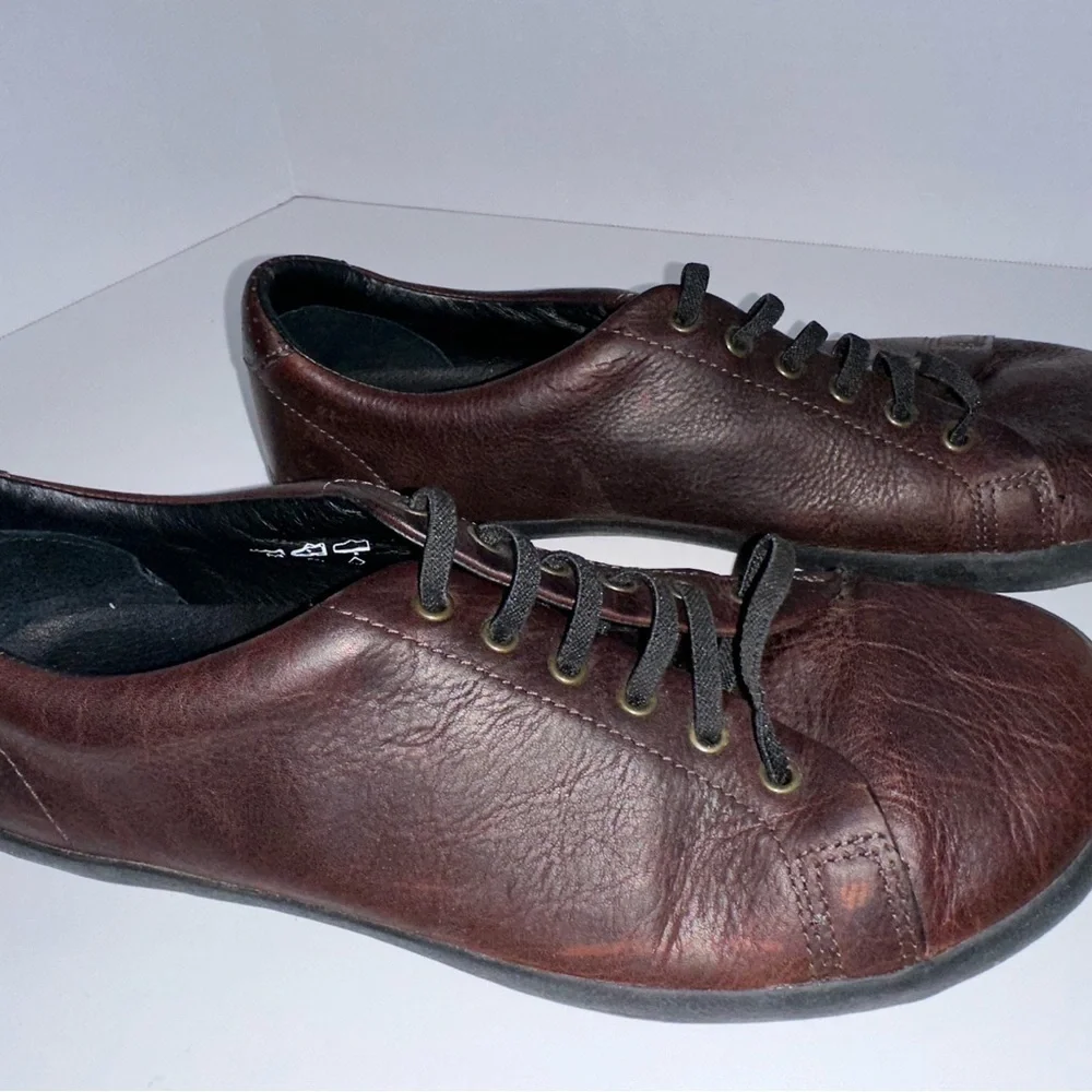 Birchbury Bramford Barefoot Sneakers 10 Brown/Maroon Tone Leather - Picture 4 of 5